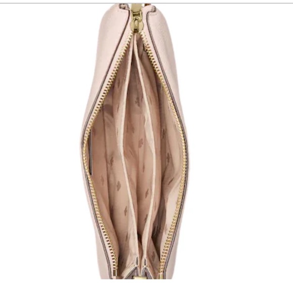 Kate Spade Leila Triple Gusset Crossbody Purse Rose Smoke - Picture 7 of 12